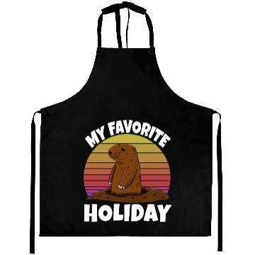 Discover My Favourite Holiday Groundhog Aprons