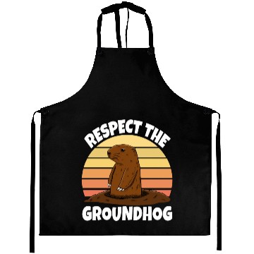 Discover Respect The Groundhog Aprons
