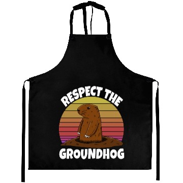 Discover Respect The Groundhog Aprons