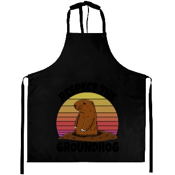 Discover Respect The Groundhog Aprons