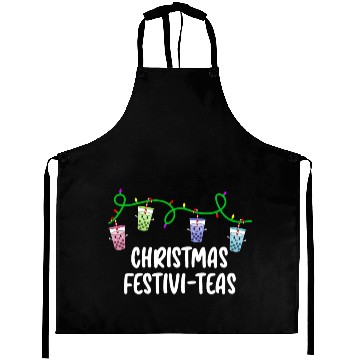 Discover Boba Tea Relax Christmas Cute Kawaii Bubble Milk Aprons