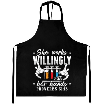Discover Lab Tech She Works Willingly Laboratory Technician Aprons