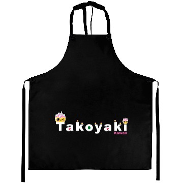 Discover Kawaii Takoyaki Cute Japanese Food Vintage Design Aprons