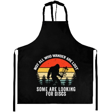 Discover Not All Who Wander Are Lost Disc Golf Bigfoot Aprons
