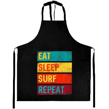 Discover Surfing Gift Eat Sleep Surf Repeat Aprons