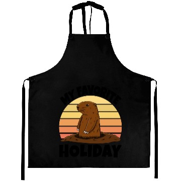 Discover My Favourite Holiday Groundhog Aprons