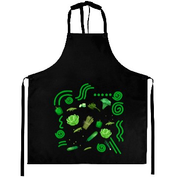 Discover Vegetables Aprons, Green Vegetables Aprons, Vegan