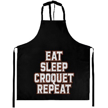 Discover Croquet Repeat : Eat Sleep Croquetfather'smother's Aprons