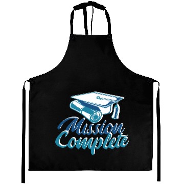 Discover Mission Completed Graduation University Done Missi Aprons