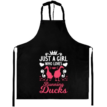 Discover Just A Girl Who Loves Running Ducks Aprons