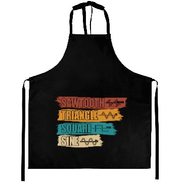 Discover Synthesizer Sine Sawtooth Square Triangle Retro Aprons