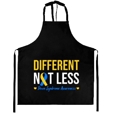 Discover Different Not Less World Down Syndrome Awareness Aprons