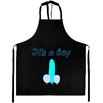 Discover it's a boy, new baby Aprons