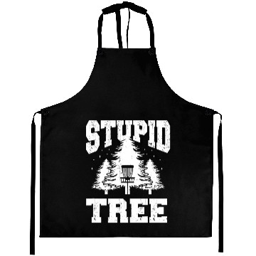 Discover Stupid Tree Funny Disc Golf Aprons