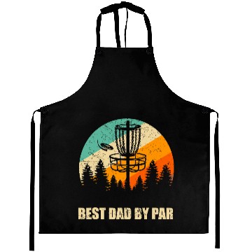 Discover Retro Disc Golf Best Dad Aprons Sunset Vintage