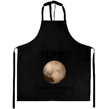 Discover Pluto Never Forget Funny Science Gear Aprons
