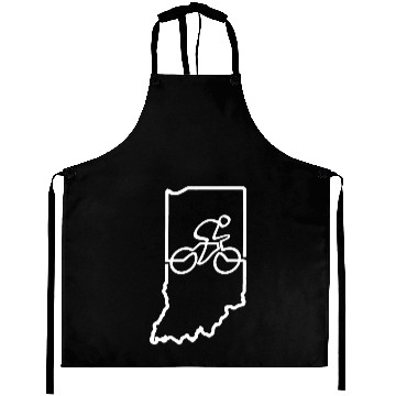 Discover Indiana Cycling Premium Aprons Cyclist Gift Bike