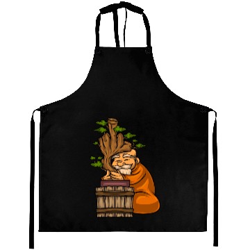 Discover Miniature Trees Bonsai Middle Finger Aprons