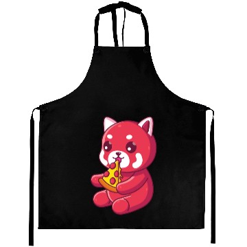 Discover Red Panda Eating Pizza Aprons