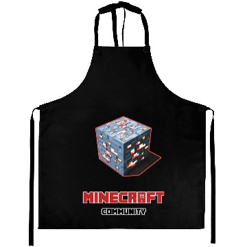 Discover Cube red ore dark - Community Aprons