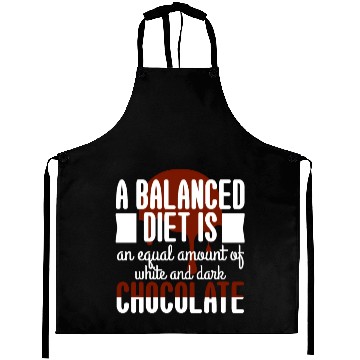 Discover White Dark Chocolate Balanced Diet Aprons