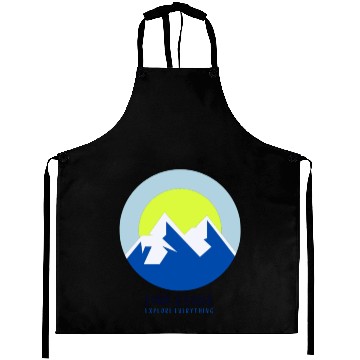 Discover Support Ukraine! Loud Local Blue & Yellow Logo Aprons