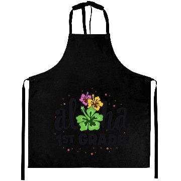 Discover Aloha 1st Grade Tropical Teacher First Day Back Aprons