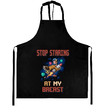 Discover Stop Staring A My Breasts, Turkey Funny Sarcastic Aprons