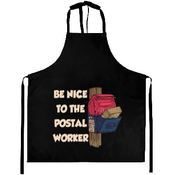 Discover Be Nice To The Postal Worker Mailman Postman Mail Aprons