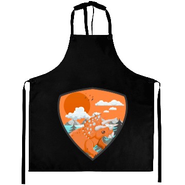 Discover triceratops predators in mountains Aprons