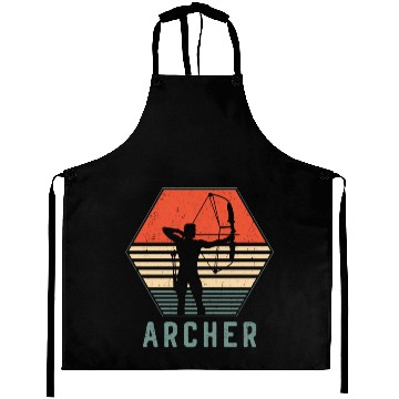 Discover Archery Bow Archer Retro Vintage Aprons