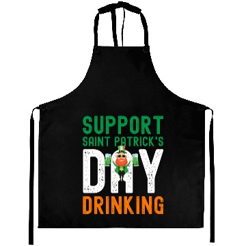 Discover Support Saint Patrick's Day Drinking Aprons