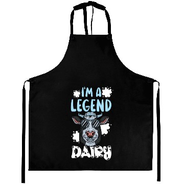 Discover I'm A Legend Dairy Cow Whisperer Milk Farmer Aprons