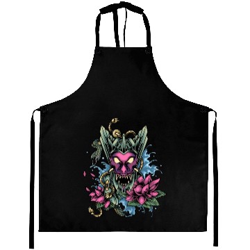 Discover Oni king devil Aprons