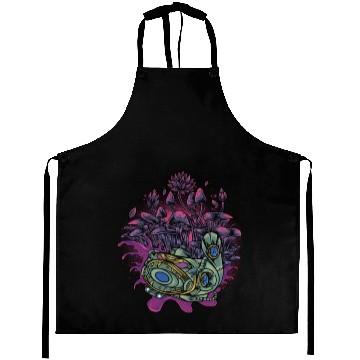 Discover Fish Cyborg Dark Art Aprons