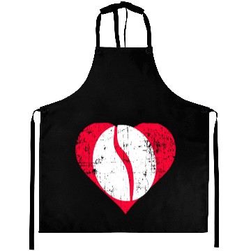 Discover Navy Bean Heart Aprons