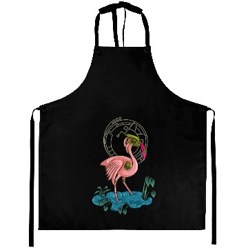 Discover Flamingo mecha robot Aprons