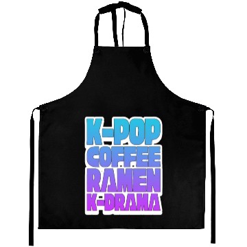 Discover K-Pop Coffee Ramen K-Drama Aprons