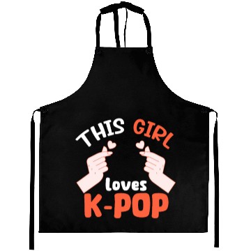 Discover This Girl Loves K-Pop Aprons