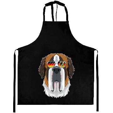 Discover Saint Bernard Germany Sunglasses I German Flag Aprons