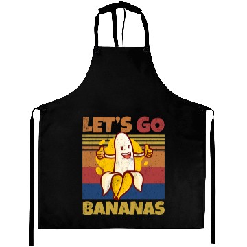 Discover Retro Let's Bananas Funny Thumbs Banana Aprons