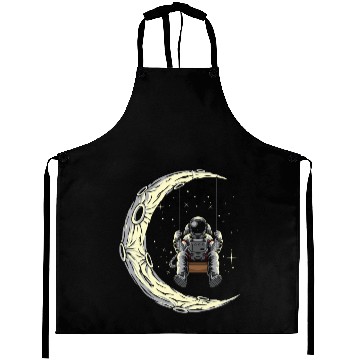 Discover Astronaut Swing Stars Moon Space Lover Aprons