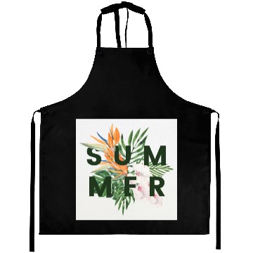 Discover Green Illustration Summer Aprons