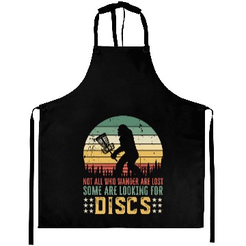 Discover Funny Disc Golf Bigfoot Gift Aprons
