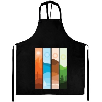 Discover Artistic Nature Wilderness Mountain Landscape Aprons