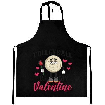 Discover Volleyball Player Team Valentines Aprons