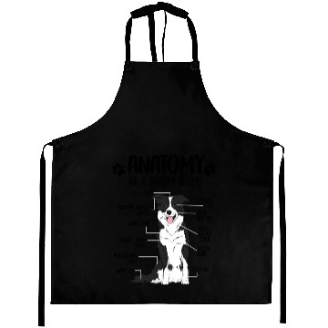 Discover Funny Anatomy Border Collie Dog Lover Aprons