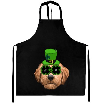 Discover Irish Goldendoodle Doodle Dog St Patrick's Day Aprons