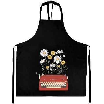 Discover Wild Flower Type Writer Aprons