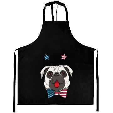 Discover American pug dogs lover Aprons